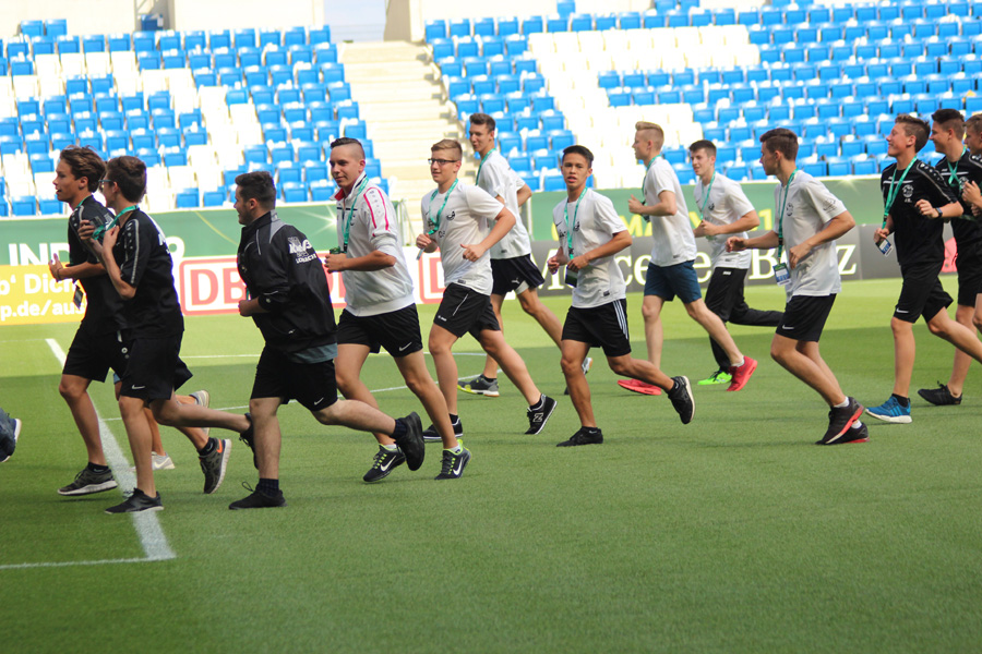 ... zurück ging es im Sprint