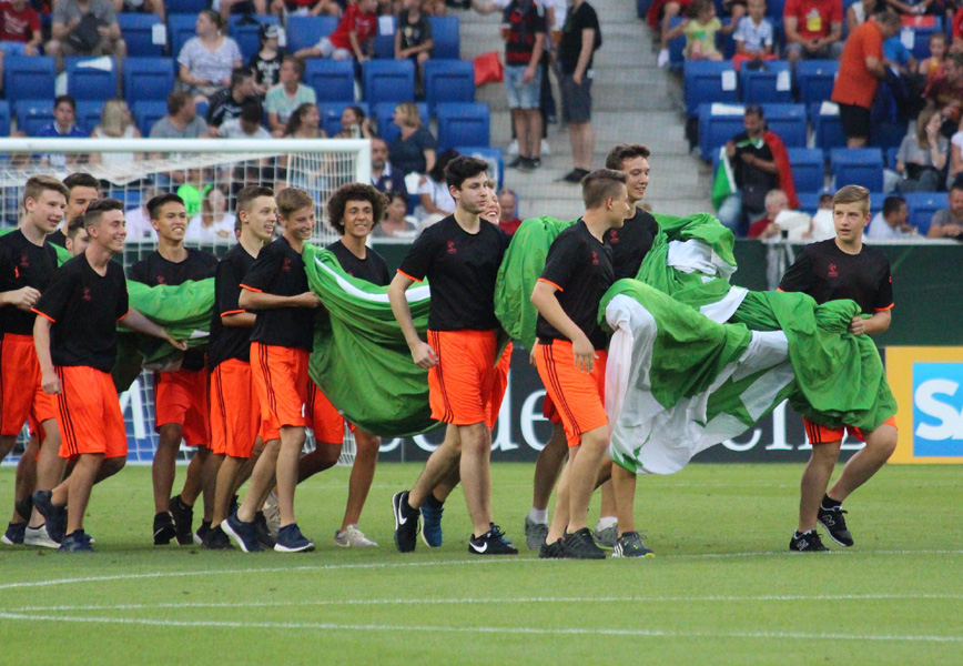 Wie bei den Proben ...