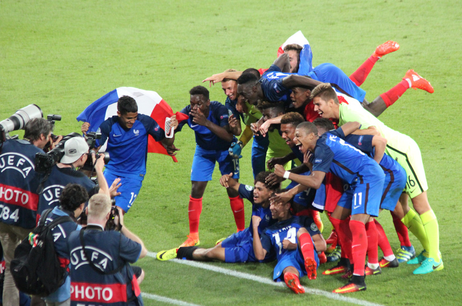 Ausgelassene Freude über den EM-Titel 2016