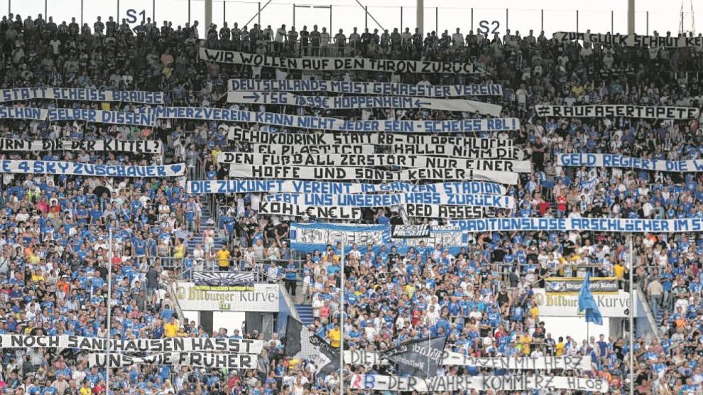 Makabre Botschaften eines Teils der TSG-Anhängerschaft
