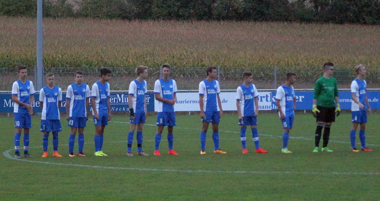 Startaufstellung der SG Rohrbach/Sinsheim