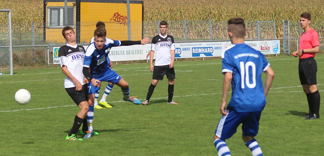 Leon Wickert mit vollem Einsatz