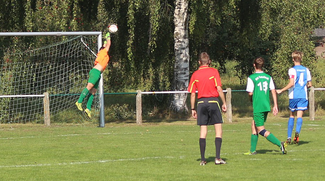 Glanzparade des Babstädter Keepers