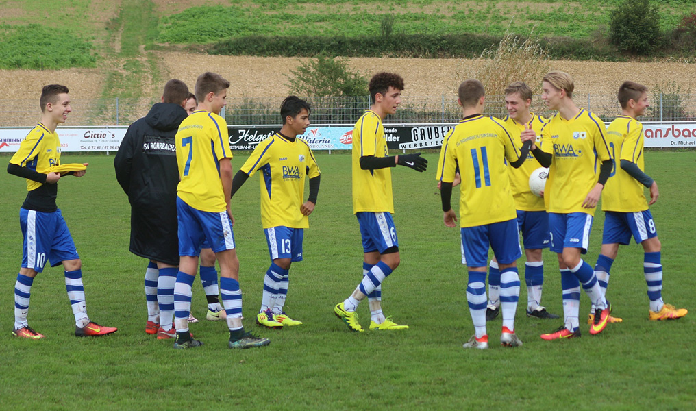 Jubel bei den A-Junioren nach dem zweiten Saisonerfolg