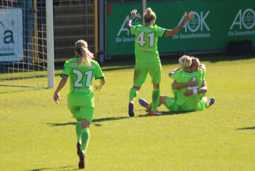 Jubel bei den Gästen über den Ausgleich