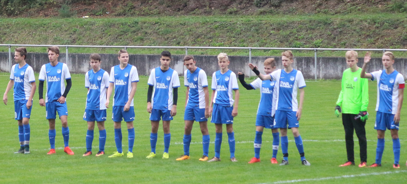 Startformation der SG Rohrbach/Sinsheim