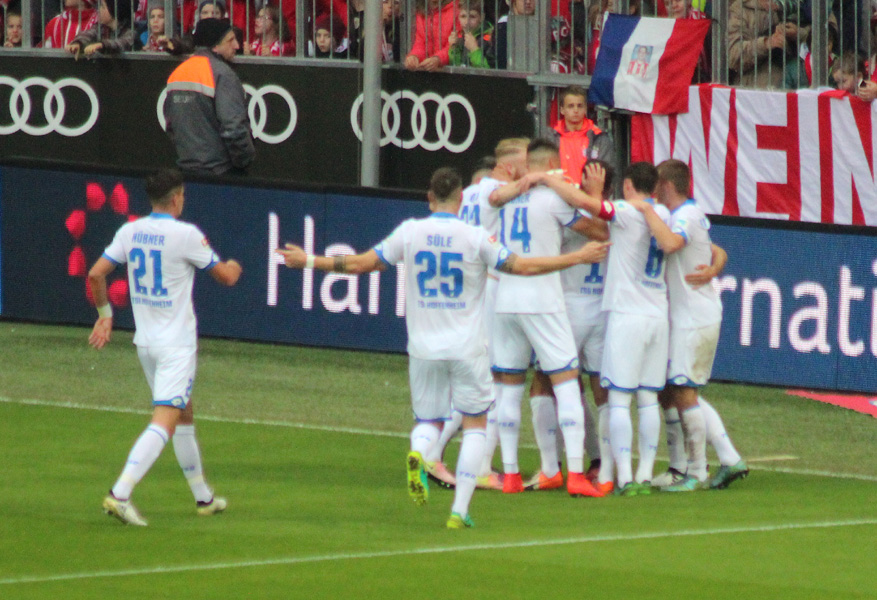 Hoffenheimer Torjubel nach dem 1:0 durch Demirbay