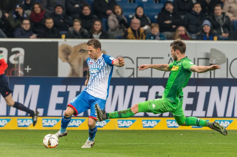 1899-Kapitän Eugen Polanski (li.) gegen seinen ehemaligen Verein