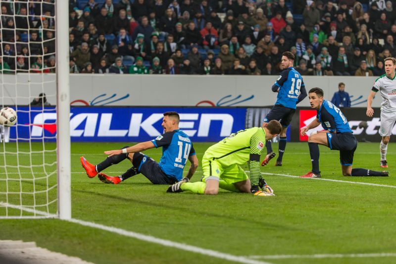 Sandro Wagner bringt die TSG mit 1:0 in Führung