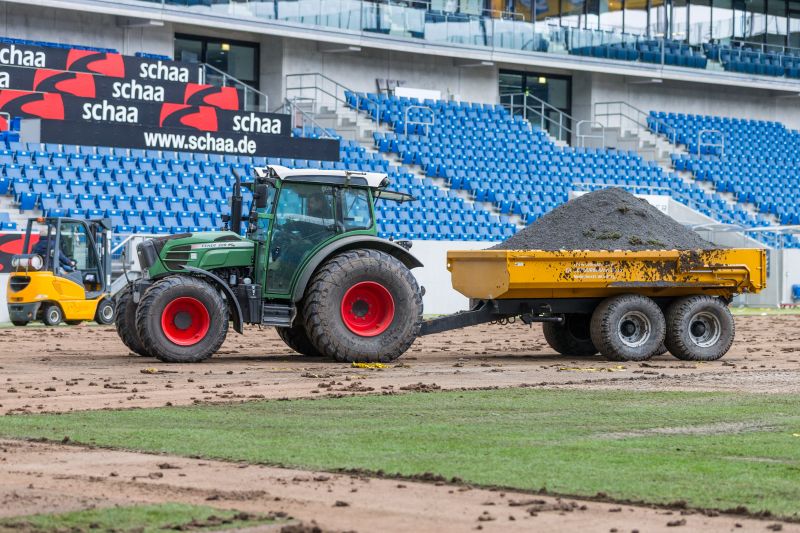 Schweres Arbeitsgerät war von Nöten