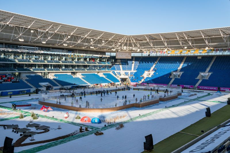 Eine Winterlandschaft entsteht
