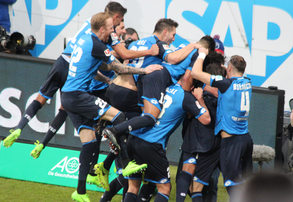 Grenzenloser Torjubel bei den Hoffenheimern