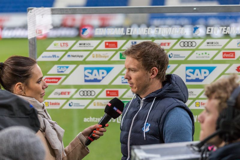 Julian Nagelsmann beim TV-Interview