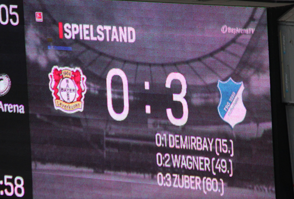 Deutliches und vielsagendes Ergebnis im fremden Stadion