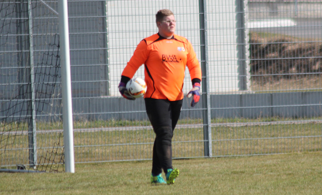 Sicherer Rückhalt für die Gäste: Lucas Diekmann