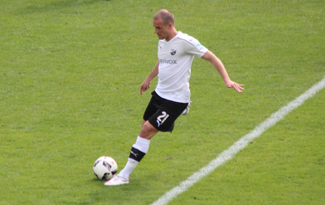 Manuael Stiefler beim Spielaufbau