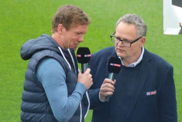 TSG-Trainer Julian Nagelsmann beim Interview mit Ulli Potofski