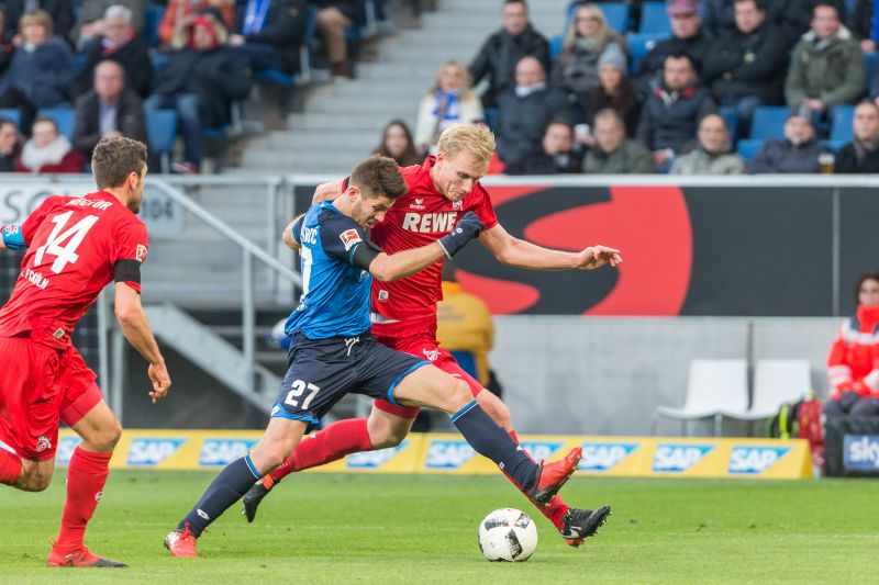 TSG-Stürmer Andrej Kramaric (li.) möchte auch in Köln seine Torgefährlichkeit unter Beweis stellen