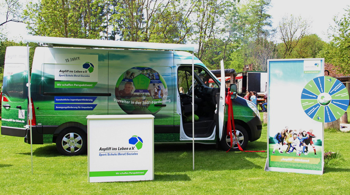 Das „Anpfiff“-Mobil ist einsatzbereit