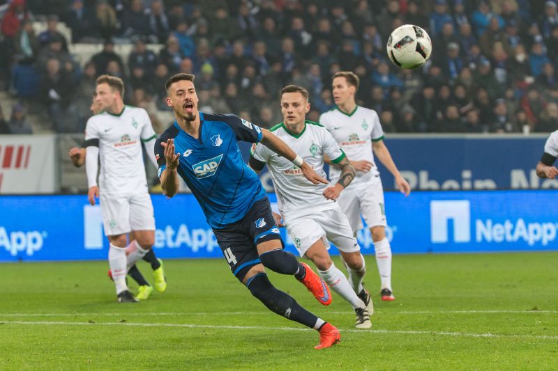 TSG-Stürmer Sandro Wagner war einer der Aktivposten im Hinspiel gegen Bremen