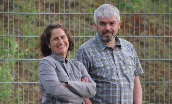 Freude am Spielfeldrand bei SV-Jugendleiterin Jutta Kastner und Ehemann Thomas