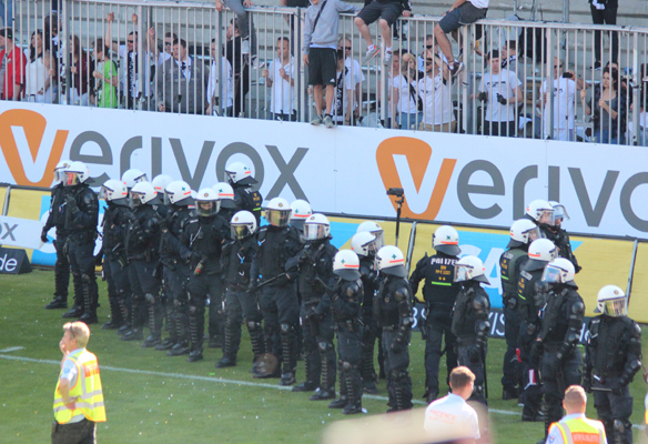 Großes Polizeiaufgebot