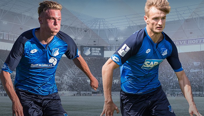 Robin Hack (li.) und Stefan Posch wurden in den Hoffenheimer Profikader übernommen