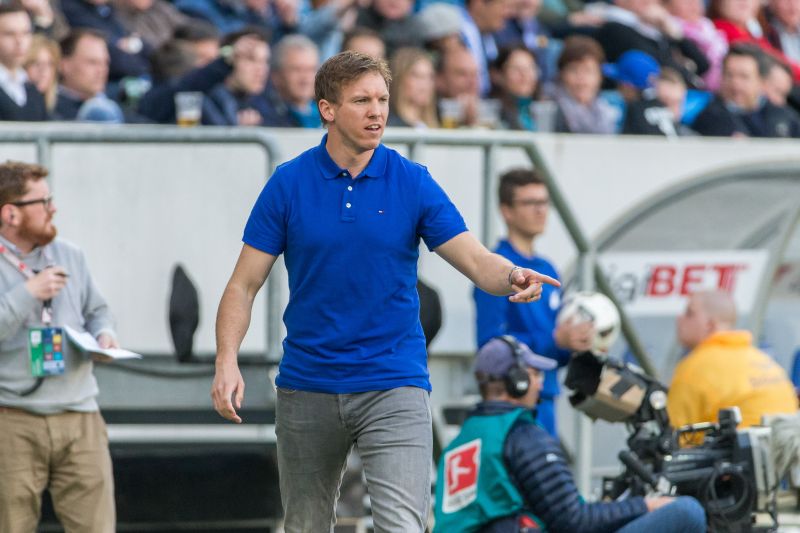 Engagierter TSG-Coach Julian Nagelsmann am Spielfeldrand