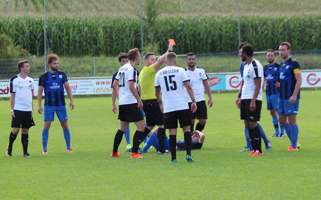 Rote Karte für St-Ilgens Christopher Odiase