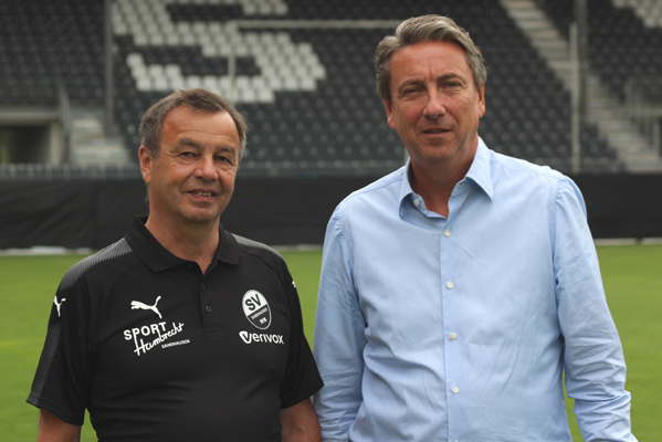 Otmar Schork (li.) und Präsident Jürgen Machmeier, die beiden Macher beim SVS