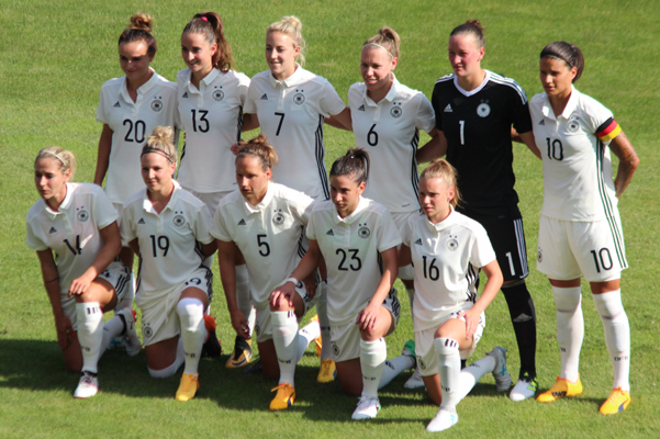 Startformation des amtierenden Europameisters Deutschland