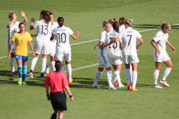 Torjubel bei der deutschen Mannschaft