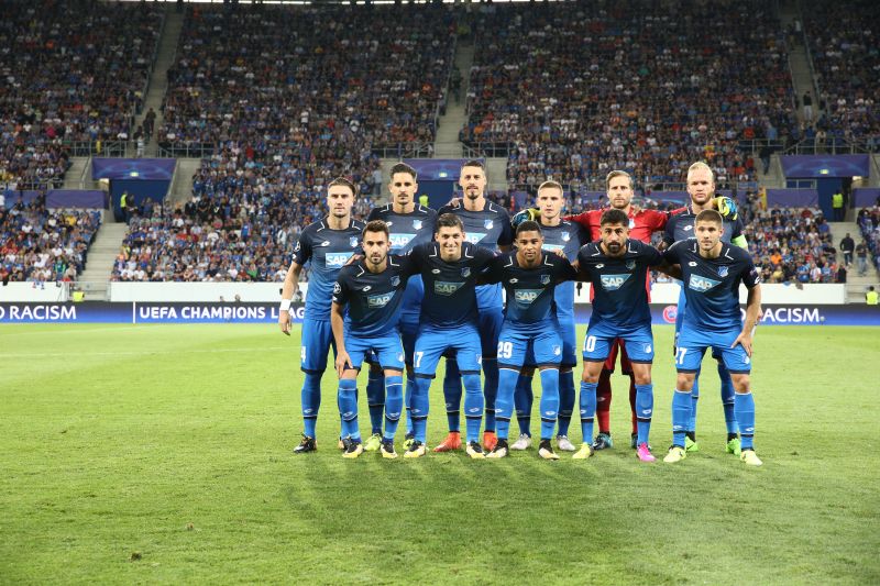 Hoffenheims Startformation beim ersten europäischen Auftritt