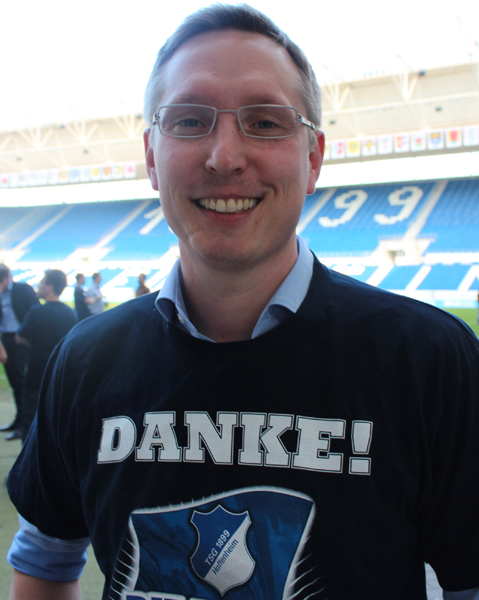 Frank Briel bei der Nichtabstiegsfeier im Mai 2013