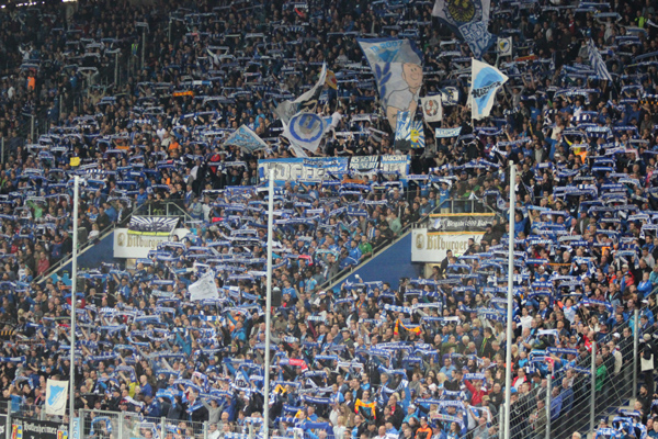 Jubel in der Hoffenheimer Südkurve