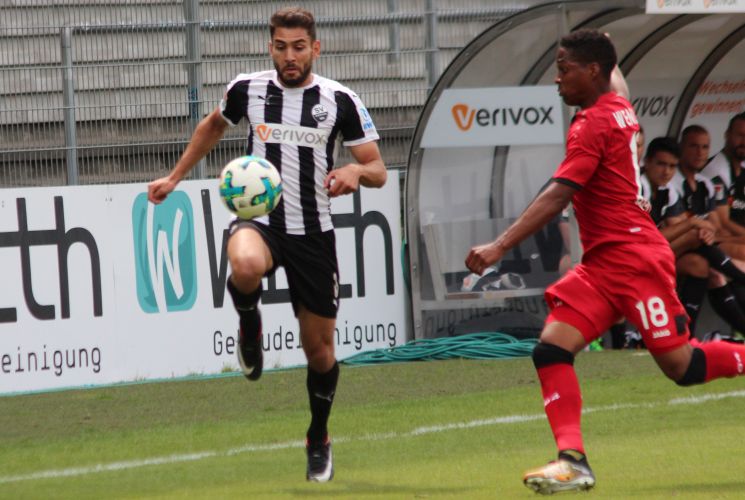 Nejmeddin Daghfous (links) zählte zuletzt zu den Aktivposten im Team des SV Sandhausen. Auf ihn zählt SVS-Coach Kenan Kocak auch in Braunschweig.