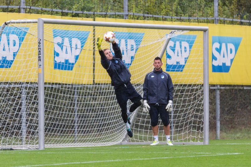 Oli Baumann beim Training