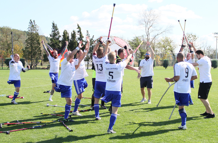 Freude nach dem 5:2 über Georgien