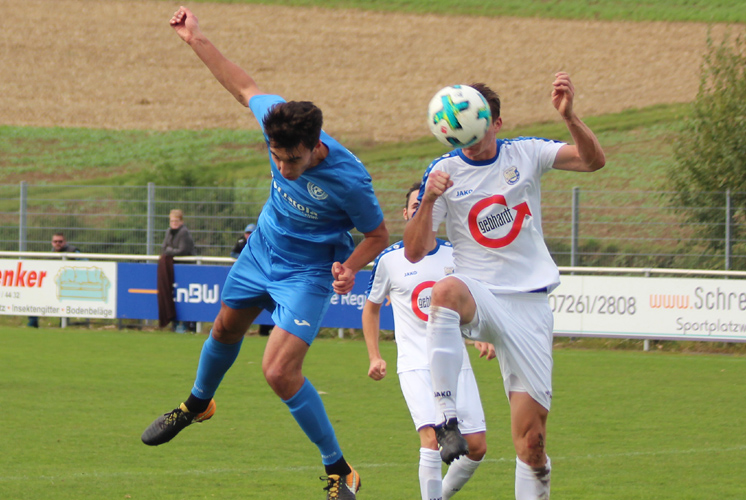 Ramin Varnkorns zweiter Streich: Erneut traf er per Kopf zum 2:0 für den TSV Wieblingen
