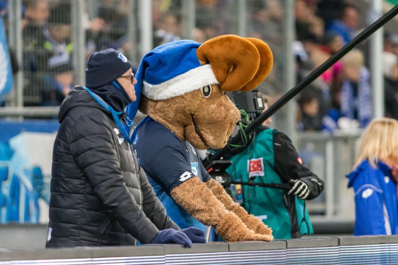 Emil und Hoffi mit gespanntem Blick aufs Spielfeld
