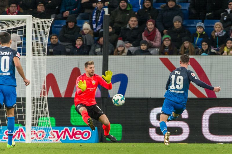 Uth scheitert vor dem VfB-Tor