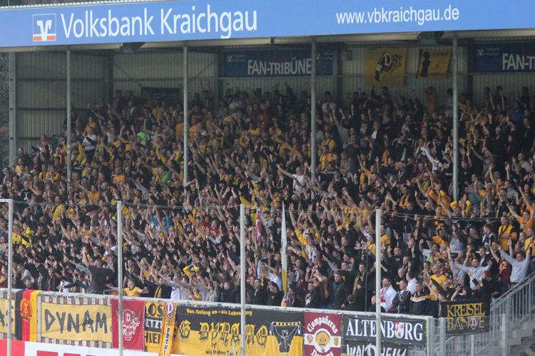 Zuletzt gab es einen vollbesetzten Dresdner-Gästeblock