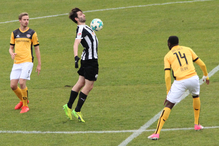 Kister mit perfekter Ballannahme