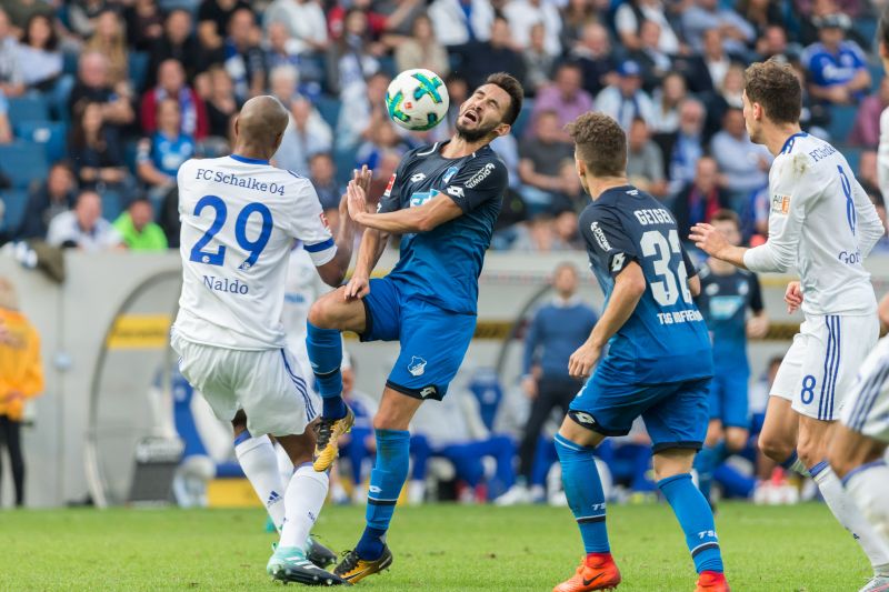 Spielszene aus dem Hinspiel