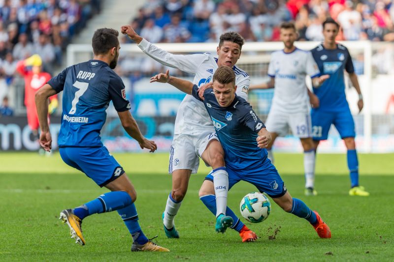 Auf den einsatz von Dennis Geiger muss die TSG in der Schalke-Arena verzichten