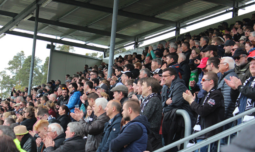Die Fans des SV Sandhausen mussten sich mit einer Punkteteilung begnügen