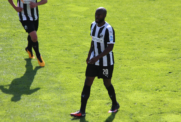 SVS-Stürmer Vunguidica konnte sich nur selten in Szene setzen