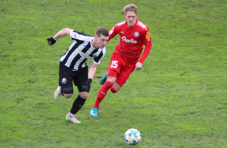 Denis Linsmayer als Antreiben im Sandhäuser Mittelfeld