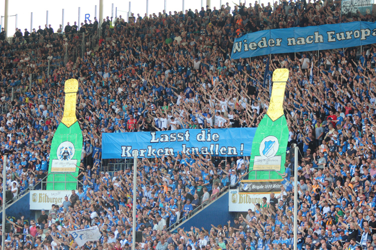 Die TSG-Fans in Party-Laune