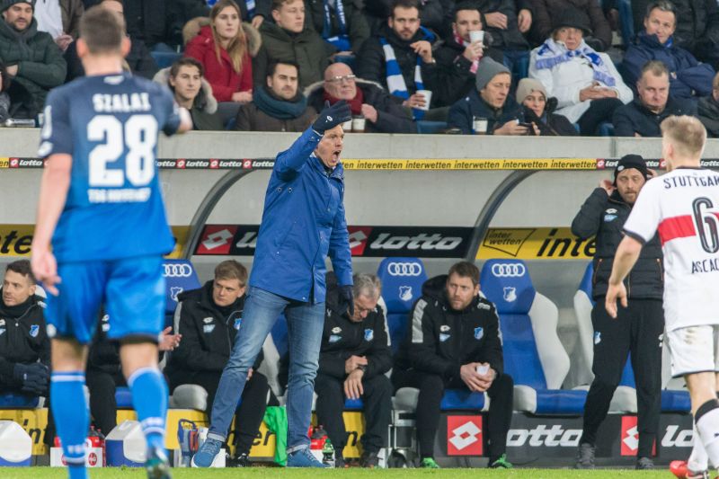 Temperamentvoller TSG-Coach Julian Nagelsmann beim Hinspiel